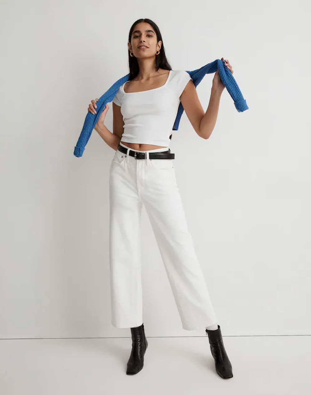 Madewell The Tall Perfect Vintage Wide-Leg Crop Jean T31